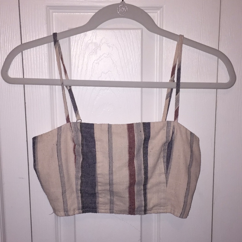 Red white and blue crop top